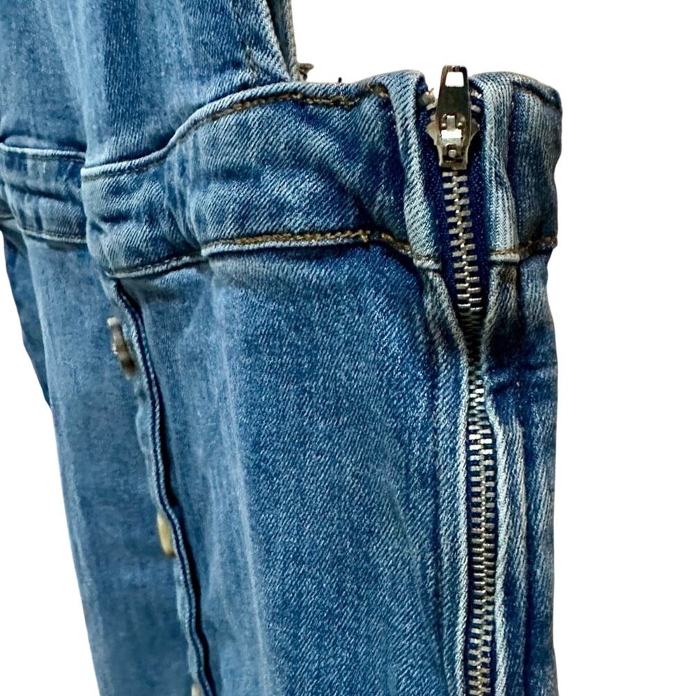 🔥Women's Blue Denim Overall Dress - Picture 5 of 12